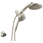 DELTA® 58600-SS-PR25 58600 PivotPro Faucet Shower, 6 Sprays, Wall Mount, 16-7/16 in H Head, Import