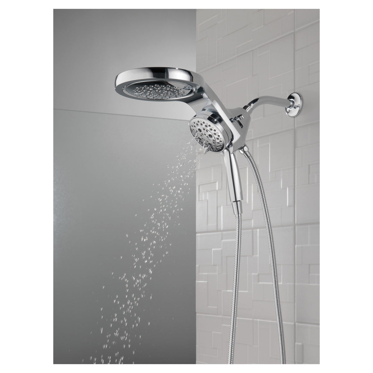 Hydrorain - 2-in-1 Shower Head and Hand Shower Combo
