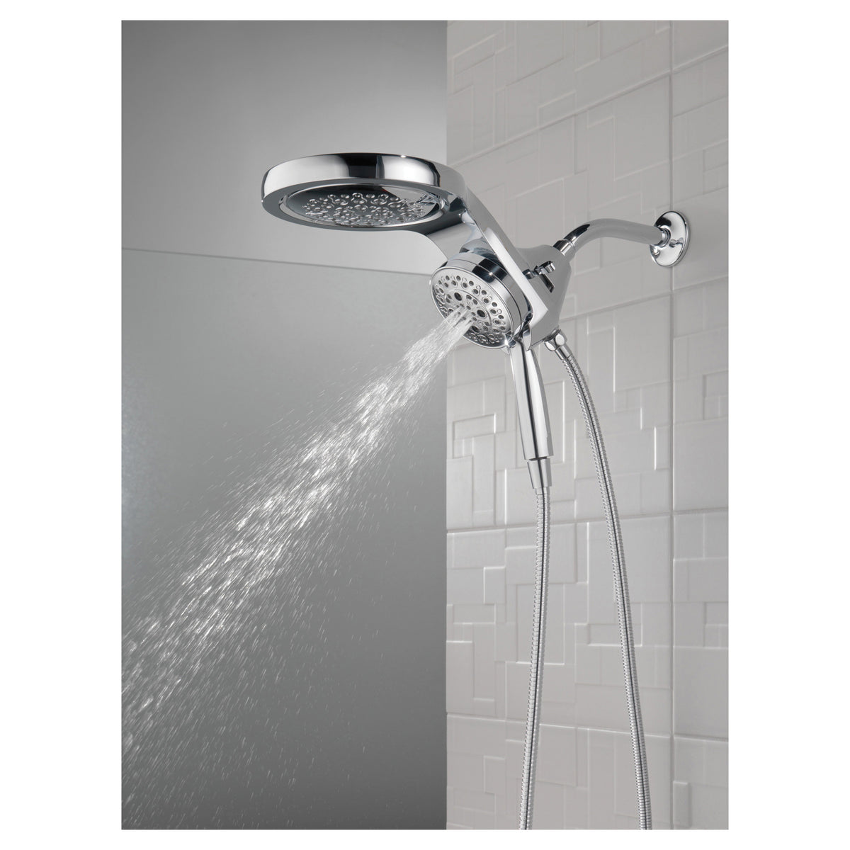 Hydrorain - 2-in-1 Shower Head and Hand Shower Combo