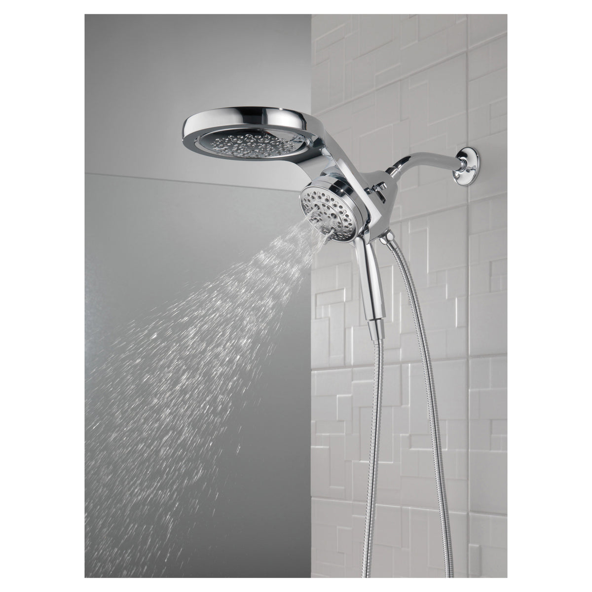 Hydrorain - 2-in-1 Shower Head and Hand Shower Combo