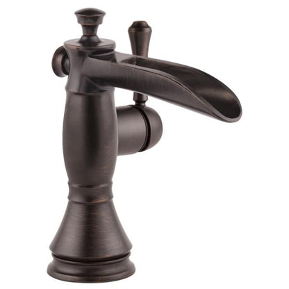DELTA® Cassidy™, 1.2 gpm, 4-11/16 in H Spout, 1 Handles, Pop-Up Drain, 1/3 Faucet Holes, Function: Traditional, Commercial