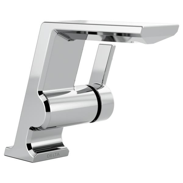 DELTA® Pivotal™ Lavatory Faucet, 1.2 gpm Flow Rate, 5-1/2 in H Spout, 1 Handles, 1 Faucet Holes, Function: Traditional
