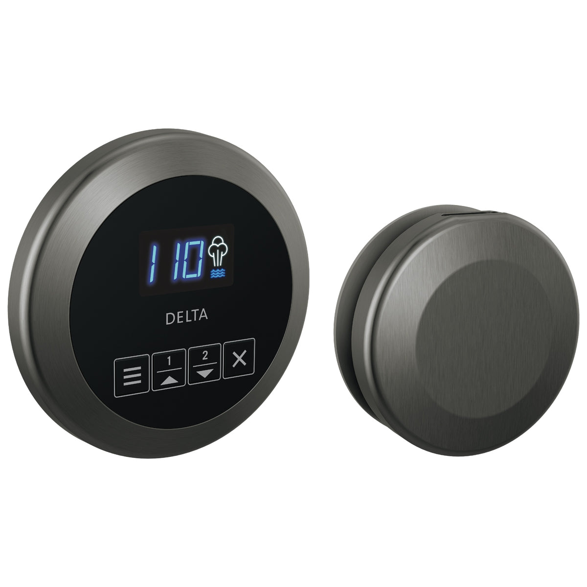 Round Steam Shower Control - Digital Display - Surface