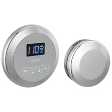 DELTA® 5CH-250R-PR Round Steam Shower Control, Digital Display, Lumicoat Chrome, Domestic