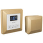 Square Steam Shower Control - Lumicoat Champagne Bronze