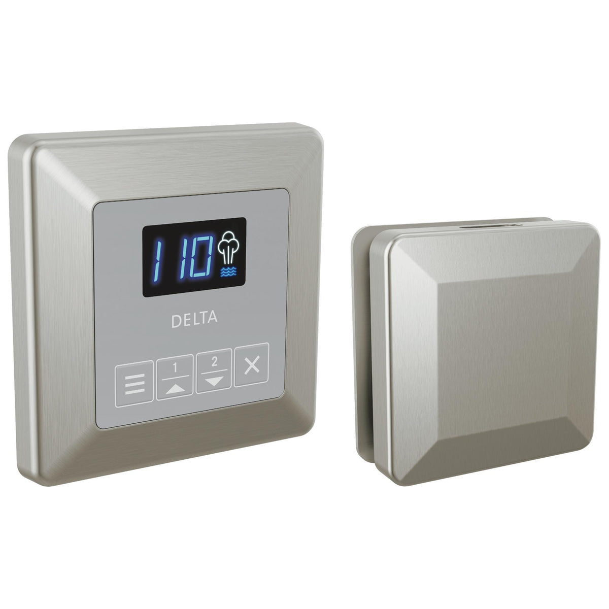 Square Steam Shower Control - Lumicoat Stainless
