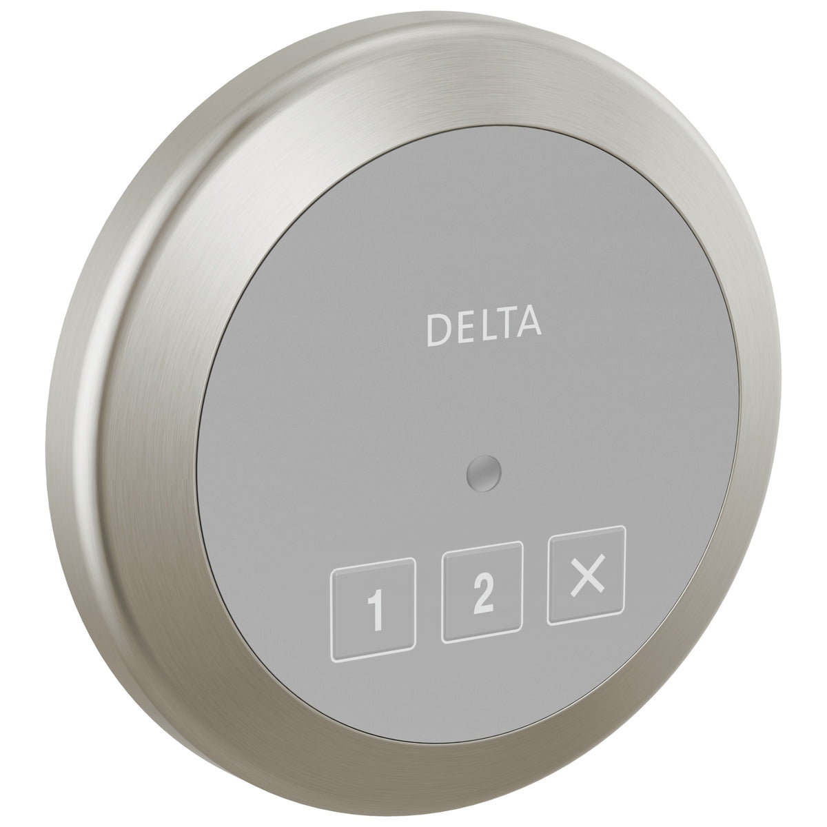 Round Steam Shower Control - Lumicoat Stainless - Surface