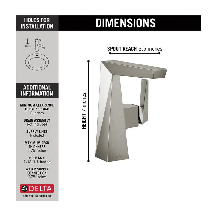 Trillian - Mid-Height Riser Bathroom Faucet - Deck Mount