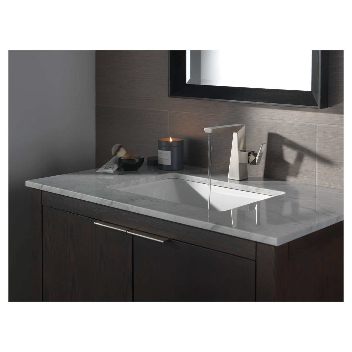 Trillian - Mid-Height Riser Bathroom Faucet - Deck Mount