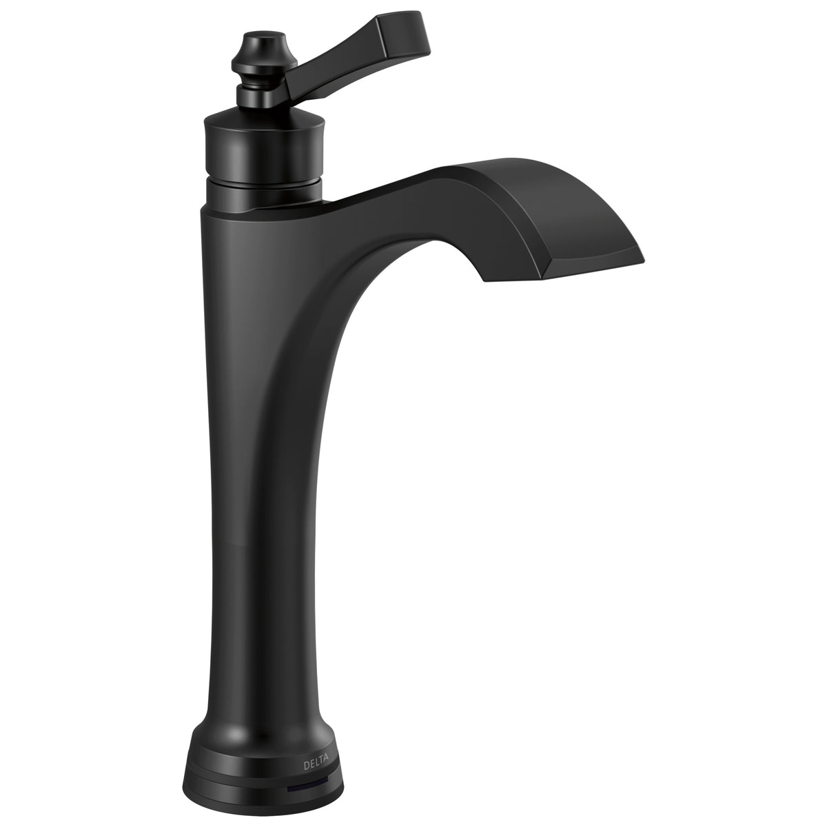 DELTA® Dorval™ Mid-Height Vessel Bathroom Faucet, Commercial/Residential, 1.2 gpm Flow Rate, 7-13/16 in H Spout, 1 Handle, 1 Faucet Hole, Function: Touchless