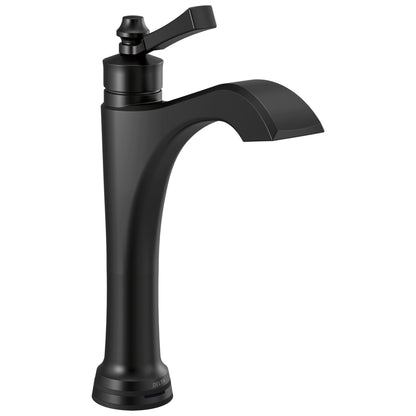 DELTA® Dorval™ Mid-Height Vessel Bathroom Faucet, Commercial/Residential, 1.2 gpm Flow Rate, 7-13/16 in H Spout, 1 Handle, 1 Faucet Hole, Function: Touchless