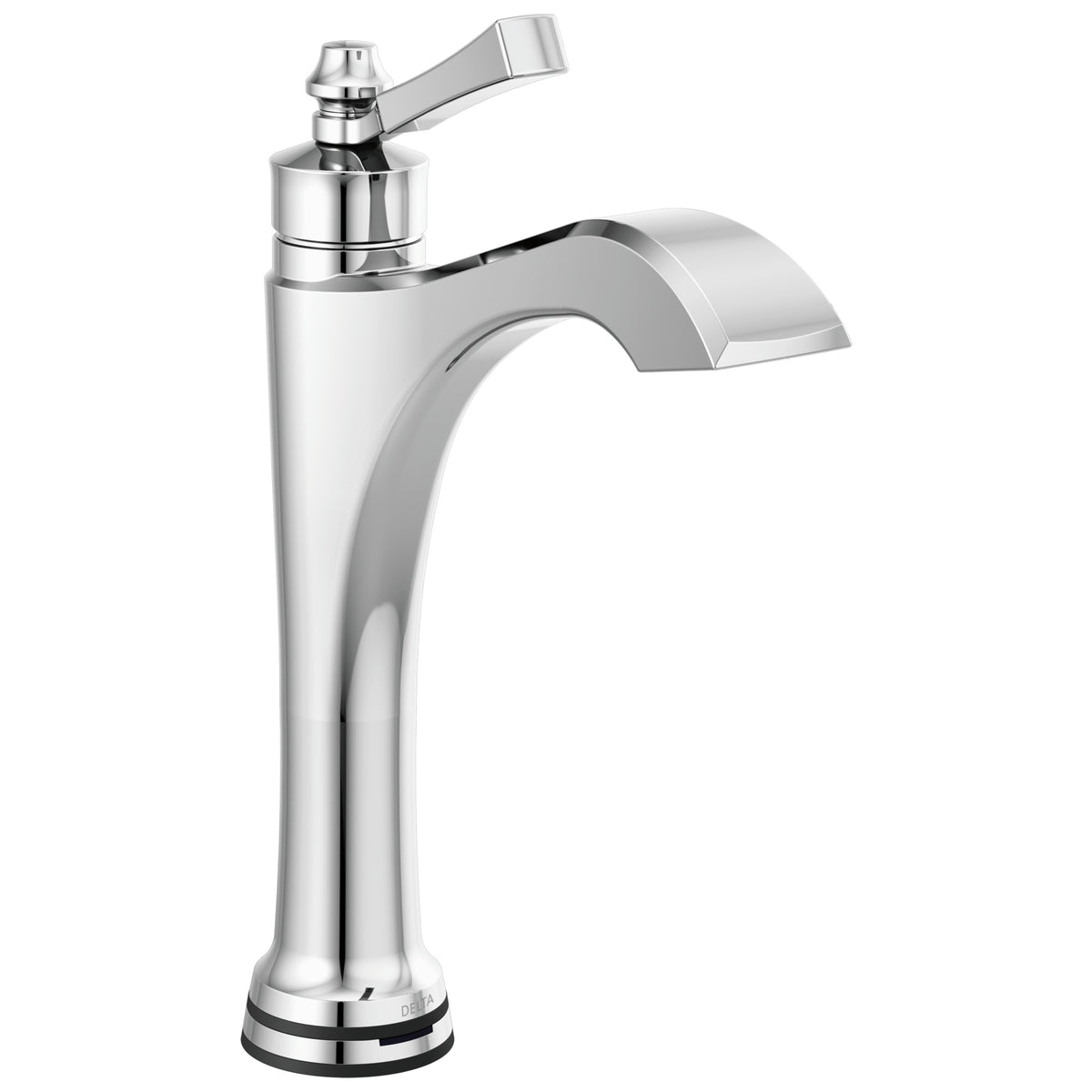 DELTA® Dorval™ Mid-Height Vessel Bathroom Faucet, Commercial/Residential, 1.2 gpm Flow Rate, 7-13/16 in H Spout, 1 Handle, 1 Faucet Hole, Function: Touchless