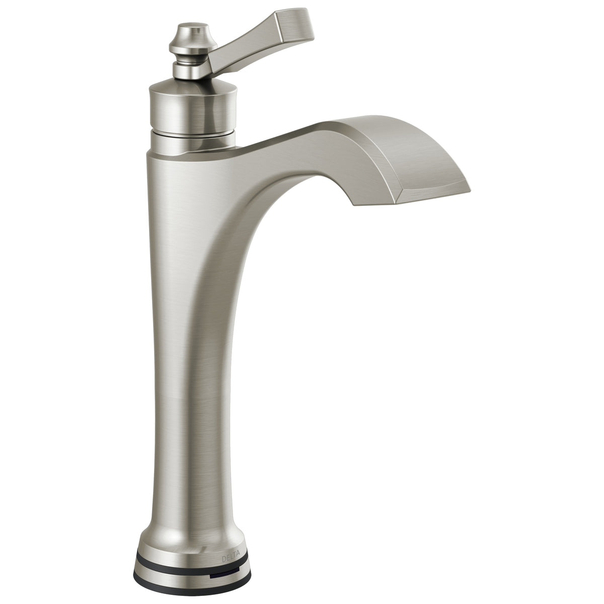 DELTA® Dorval™ Mid-Height Vessel Bathroom Faucet, Commercial/Residential, 1.2 gpm Flow Rate, 7-13/16 in H Spout, 1 Handle, 1 Faucet Hole, Function: Touchless