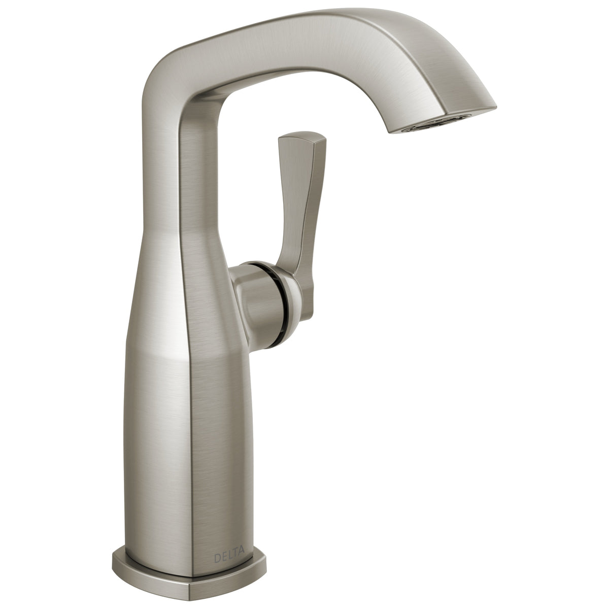 DELTA® 676-SS-PR-DST Stryke® Single-Handle Bathroom Faucet, 1.2 gpm Flow Rate, 7-9/16 in H Spout, 1 Handles, 1 Faucet Holes, Stainless, Function: Lavatory