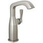 DELTA® 676-SS-PR-DST Stryke® Single-Handle Bathroom Faucet, 1.2 gpm Flow Rate, 7-9/16 in H Spout, 1 Handles, 1 Faucet Holes, Stainless, Function: Lavatory