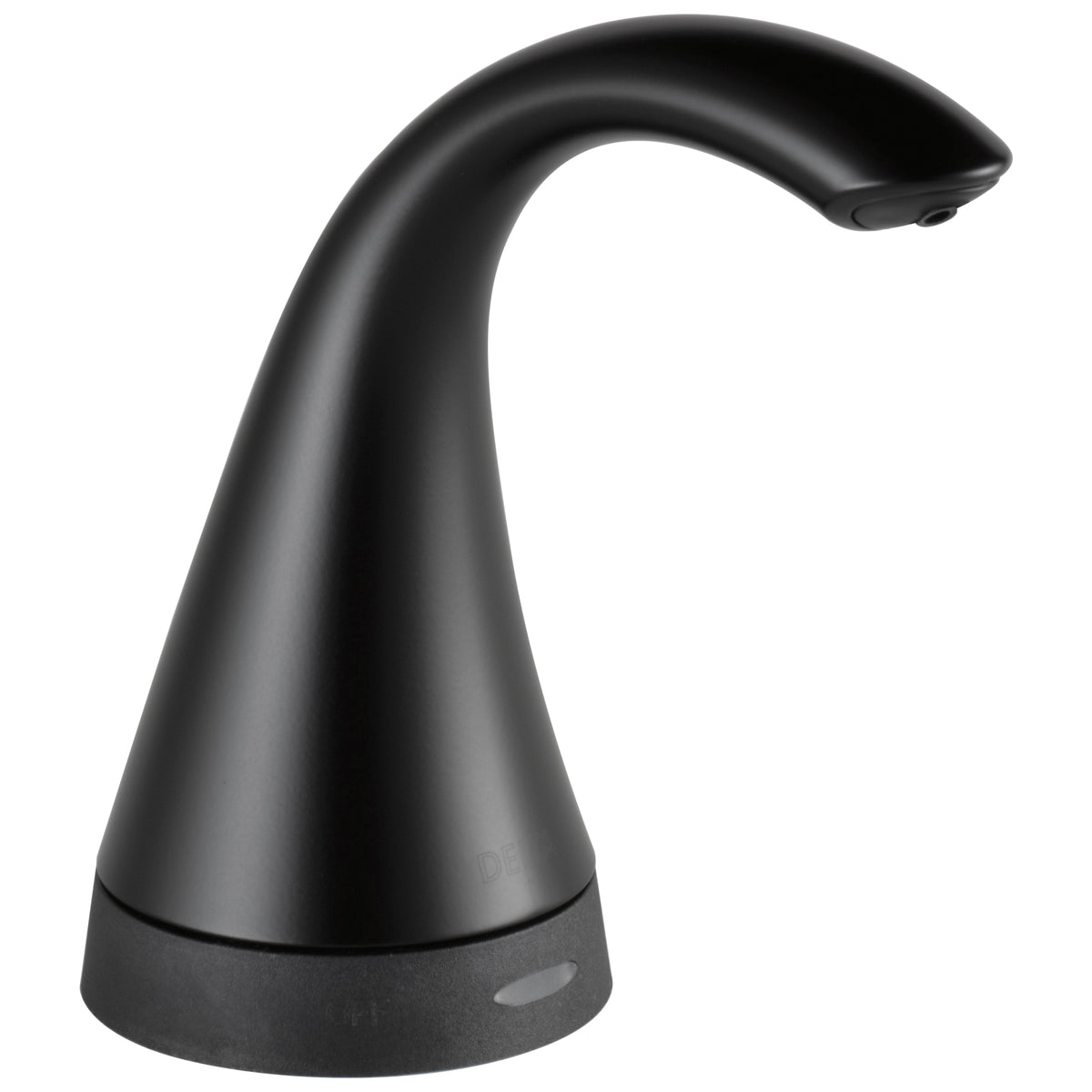 Transitional Electronic Soap Dispenser - Matte Black - Brass