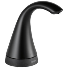 Transitional Electronic Soap Dispenser - Matte Black - Brass