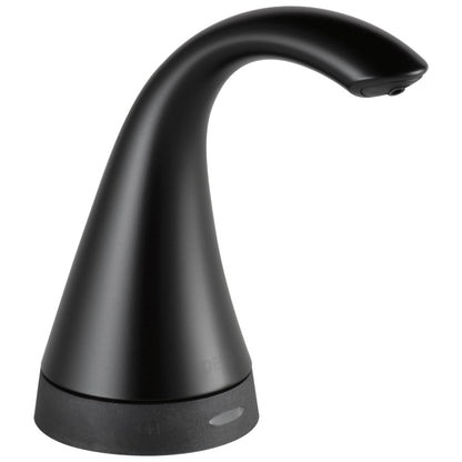 Transitional Electronic Soap Dispenser - Matte Black - Brass
