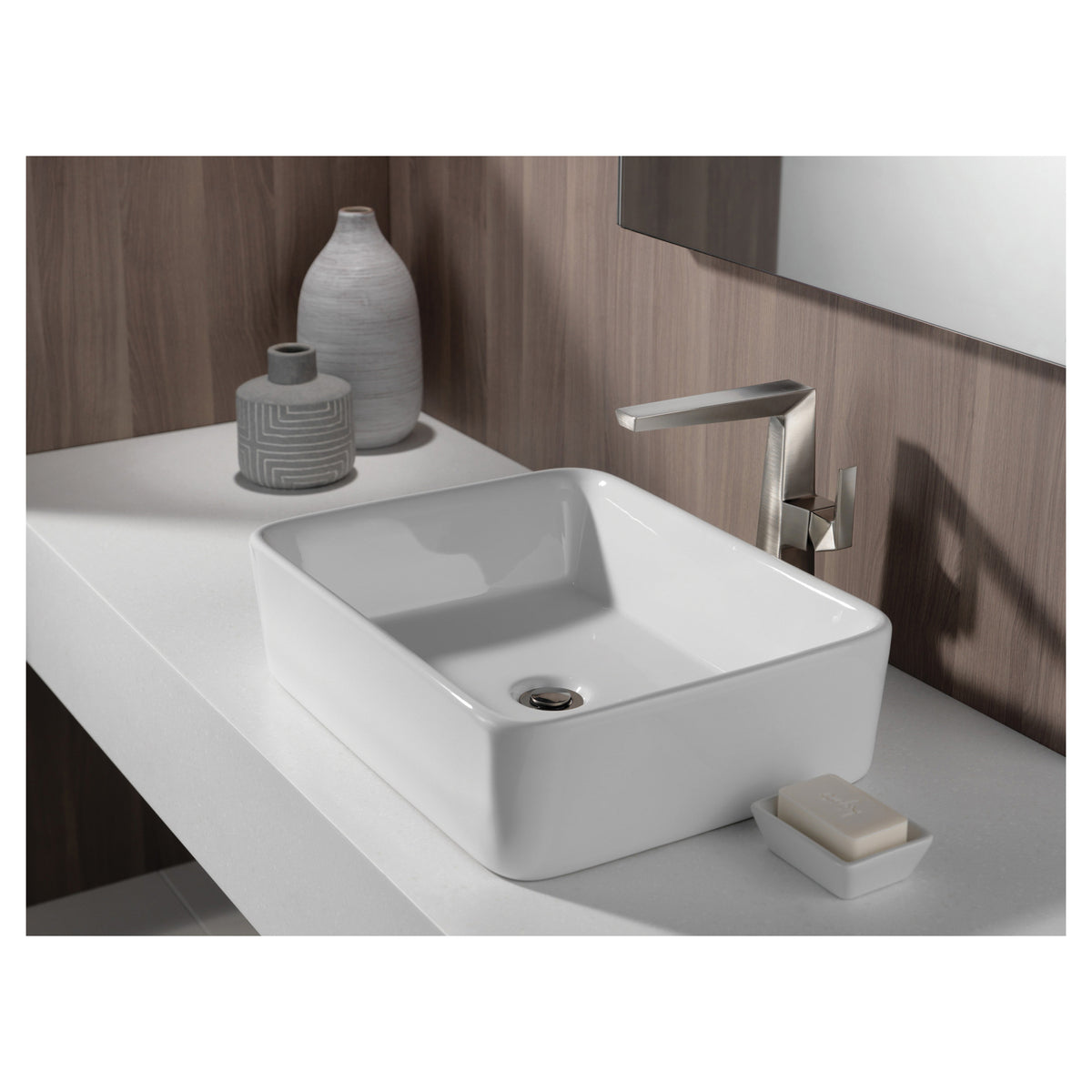 Trillian - Vessel Bathroom Faucet - Deck Mount - Solid