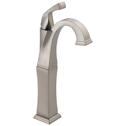 DELTA® Dryden™ Vessel Lavatory Faucet, Commercial, 1.2 gpm Flow Rate, 8-7/8 in H Spout, 1 Handles, 1 Faucet Holes, Function: Traditional