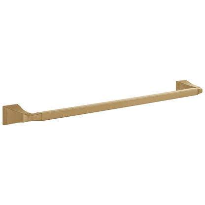 DELTA® Dryden™ Towel Bar, 24 in L Bar, 3-1/8 in OAD x 1-3/4 in OAH, Brass, Import