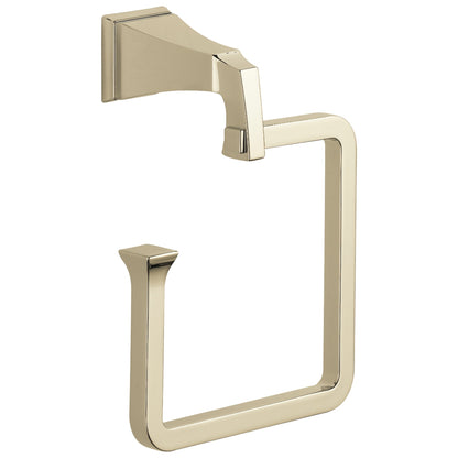 DELTA® Dryden™ Towel Ring, 6 in Ring, 3-1/2 in OAD x 7-3/4 in OAH, Brass, Import