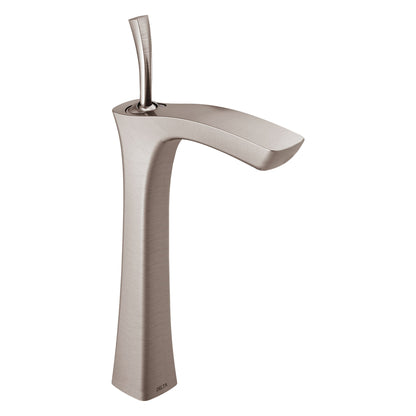DELTA® Tesla® Vessel Lavatory Faucet, Commercial, 6 in Spout, 10-5/8 in H Spout, 1 Handles, Domestic
