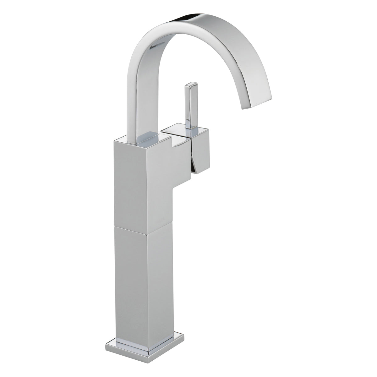 DELTA® 753LF Vero® Vessel Lavatory Faucet, Commercial, 4-25/32 in Spout, 9-9/32 in H Spout, Polished Chrome, 1 Handle