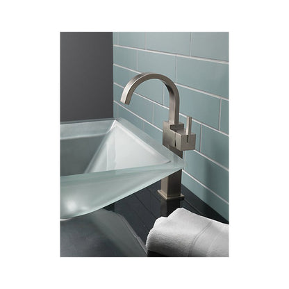 Vero - Vessel Bathroom Faucet - Stainless Steel - Deck Mount