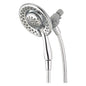 DELTA® 75486C In2ition® 2-in-1 Shower Head and Hand Shower Combo, 6-1/8 and 2-15/16 in Dia, 1.75 gpm Flow Rate, 60 in L Hose, Polished Chrome, Import