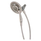 DELTA® 75486CSN In2ition® 2-in-1 Shower Head and Hand Shower Combo, 6-1/8 and 2-15/16 in Dia, 1.75 gpm Flow Rate, 60 in L Hose, SpotShield® Brushed Nickel, Import