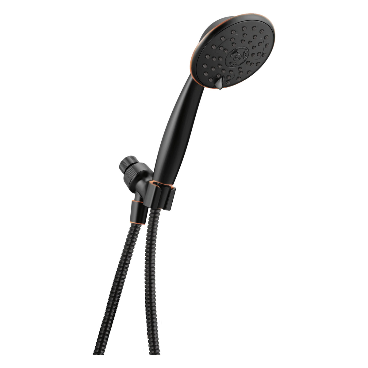 DELTA® 75532COB Hand Shower, 5 in Dia, 1.75 gpm Flow Rate, 72 in L Hose, SpotShield® Oil-Rubbed Bronze, Import