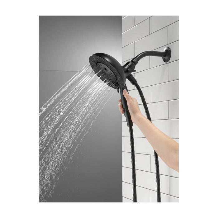 DELTA® 75591CBL In2ition® Universal Showering 2-In-1 Multi-Function Shower, 5-Function Shower Head, 1.75 gpm Flow Rate, 80 psi Pressure, Matte Black, Import