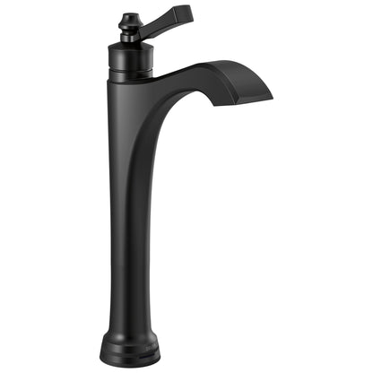 DELTA® Dorval™ Vessel Bathroom Faucet, Commercial/Residential, 1.2 gpm Flow Rate, 9-13/16 in H Spout, 1 Handle, 1 Faucet Hole, Function: Touchless