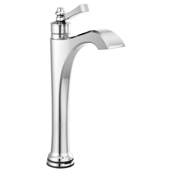 DELTA® Dorval™ Vessel Bathroom Faucet, Commercial/Residential, 1.2 gpm Flow Rate, 9-13/16 in H Spout, 1 Handle, 1 Faucet Hole, Function: Touchless