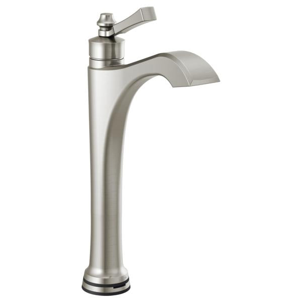 DELTA® Dorval™ Vessel Bathroom Faucet, Commercial/Residential, 1.2 gpm Flow Rate, 9-13/16 in H Spout, 1 Handle, 1 Faucet Hole, Function: Touchless