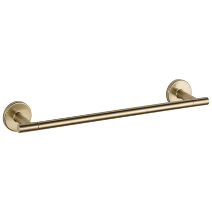 DELTA® Trinsic® Towel Bar, 12 in L Bar, 3-3/8 in OAD x 1-1/8 in OAH, Brass, Import