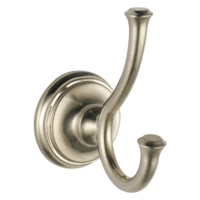 DELTA® Cassidy™ Robe Hook, 2 Hooks, 2-1/2 in OAW x 3-7/8 in OAD x 4-5/8 in OAH, Brass, Import