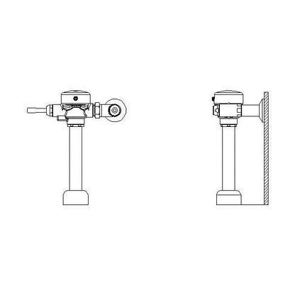 81T - Exposed Manual Flush Valve - 25 GPM