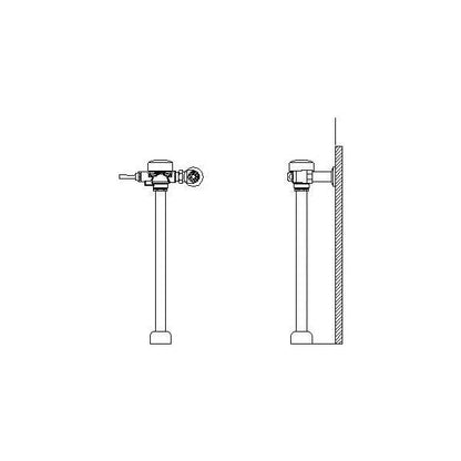 81T - Exposed Manual Flush Valve - Brass