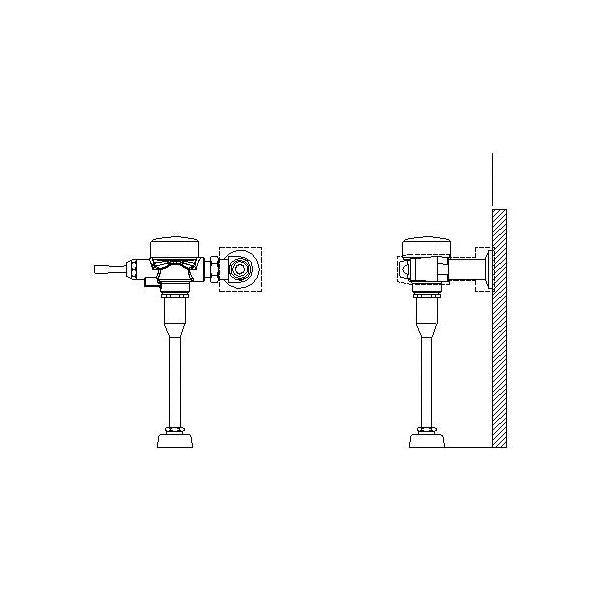 81T - Exposed Manual Flush Valve - 3/4" Inlet - 8 GPM