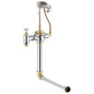 Commercial Teck® 83T140 Concealed Manual Flush Valve, 25 gpm Flush Rate, 1-1/2 in Inlet, 1-1/2 in Spud, 25 psi Pressure, Polished Chrome, Import