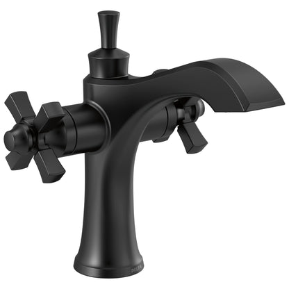DELTA® 857 Dorval™ Monoblock Bathroom Faucet, DELTA® Dorval™ Monoblock Bathroom Faucet, Commercial/Residential, 1.2 gpm Flow Rate, 5-1/2 in H Spout, 2 Handles, 1 Faucet Holes, Function: Traditional