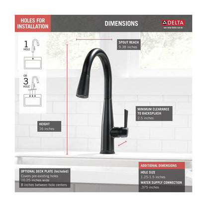 Essa - Pull-Down Kitchen Faucet - 1.8 GPM At 60 PSI