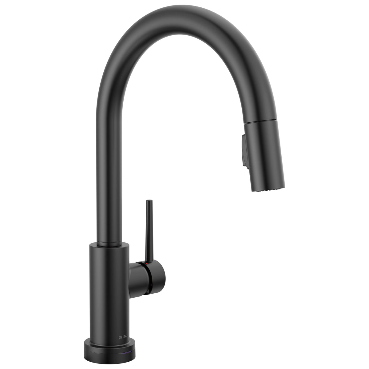 DELTA® 9159TLV-BL-DST Trinsic® Touchless Kitchen Faucet, 1.8 gpm Flow Rate, Matte Black, 1 Handles, 1 Faucet Holes