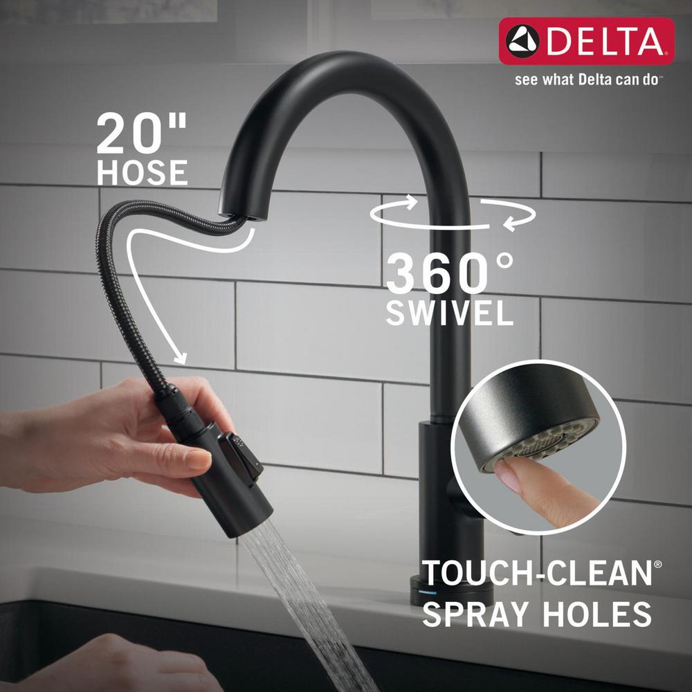 Trinsic - Pull-Down Kitchen Faucet - Matte Black - 1.8 GPM