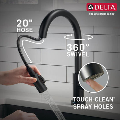 Trinsic - Pull-Down Kitchen Faucet - Matte Black - 1.8 GPM