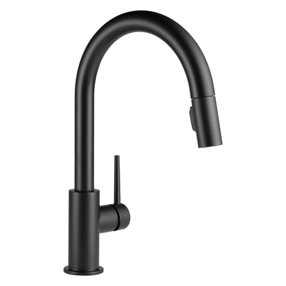 DELTA® Trinsic® Pulldown Kitchen Faucet, 1.8 gpm Flow Rate, 1 Handles, 1/2 Faucet Holes, Function: Traditional, Domestic, Commercial/Residential