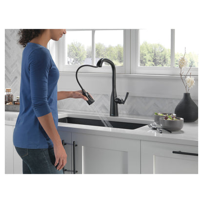Stryke - Pull-Down Kitchen Faucet - Matte Black - 11-13/16"