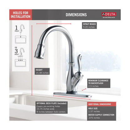 Leland - Pull-Down Kitchen Faucet - 1.8 GPM At 60 PSI